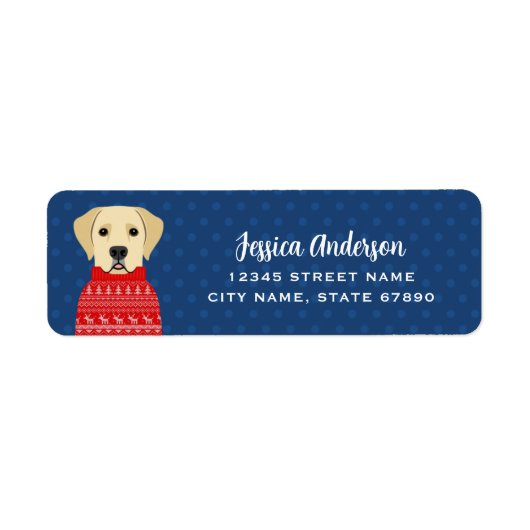 Labrador Retriever Return Address Labels (Voorkant)
