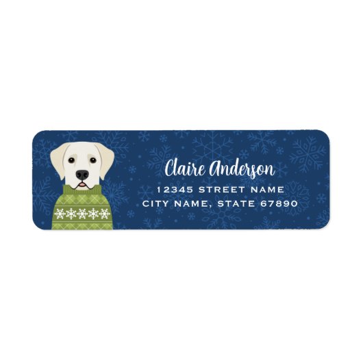 Labrador Retriever Return Address Labels (Voorkant)