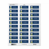Labrador Retriever Return Address Labels (Full Sheet)