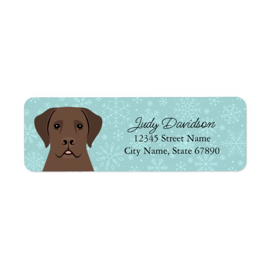 Labrador Retriever Return Address Labels (Voorkant)