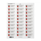 Labrador Retriever Return Address Labels (Full Sheet)