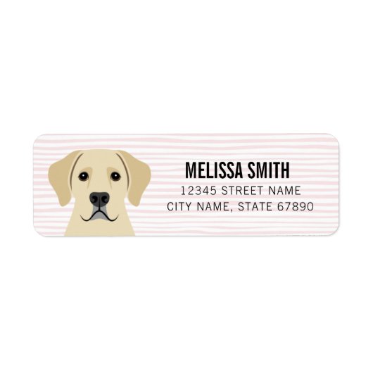 Labrador Retriever Return Address Labels (Voorkant)