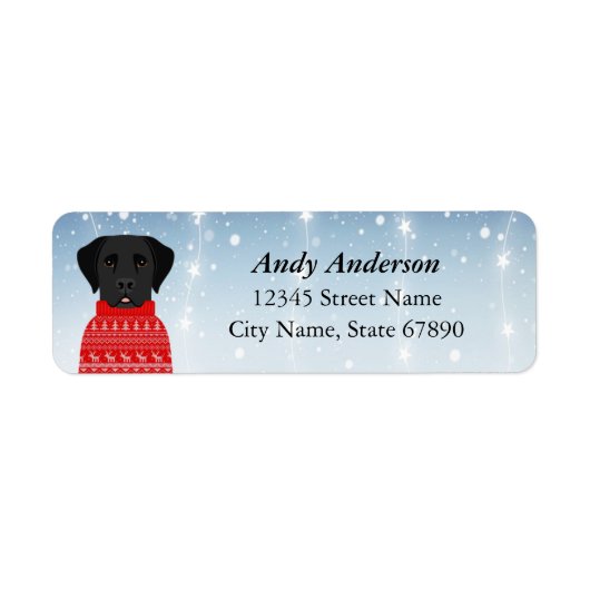Labrador Retriever Return Address Labels (Voorkant)