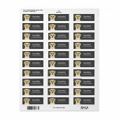 Labrador Retriever Return Address Labels (Full Sheet)