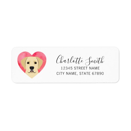 Labrador Retriever Return Address Labels (Voorkant)