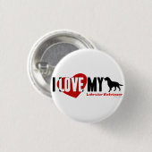 Labrador Retriever Ronde Button 3,2 Cm (Voorkant /achterkant)