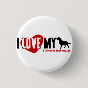 Labrador Retriever Ronde Button 3,2 Cm