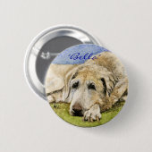 Labrador Retriever Ronde Button 5,7 Cm (Voorkant /achterkant)