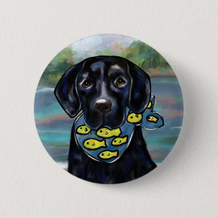 Labrador Retriever Ronde Button 5,7 Cm