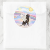 Labrador Retriever Ronde Sticker (Tas)