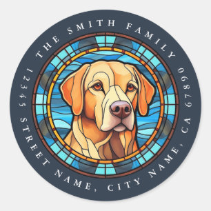 Labrador Retriever Ronde Stickers