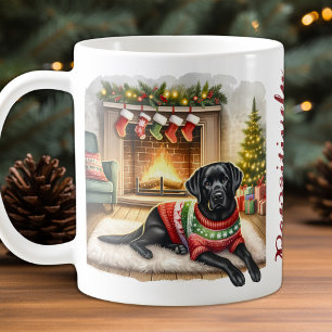 Labrador Retriever Schattige Hondenkerstboom Koffiemok