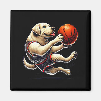 Labrador Retriever Schiet Baseball Magneet