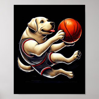 Labrador Retriever Schiet Baseball Poster