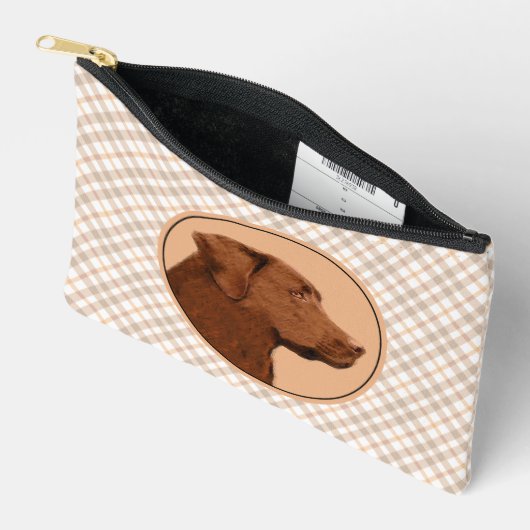 Labrador Retriever Schilderen Chocolade Lab Dog Ar Etui (Open)
