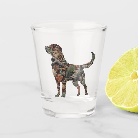 Labrador Retriever Shot Glass Glas (Voorkant)