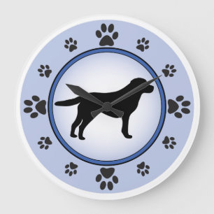Labrador Retriever Silhouette Grote Klok