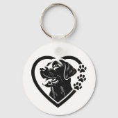Labrador Retriever Sleutelhanger (Achterkant)