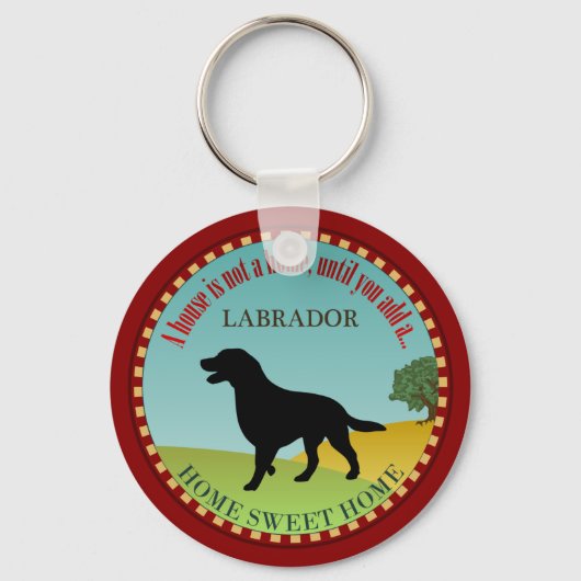 Labrador Retriever Sleutelhanger (Voorkant)