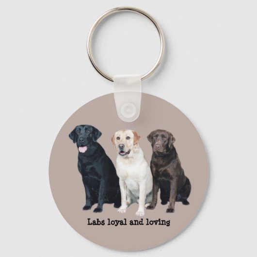Labrador Retriever Sleutelhanger (Voorkant)