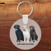 Labrador Retriever Sleutelhanger (Voorkant)