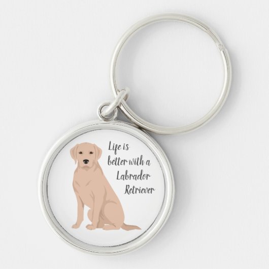 Labrador Retriever Sleutelhanger (Voorkant)