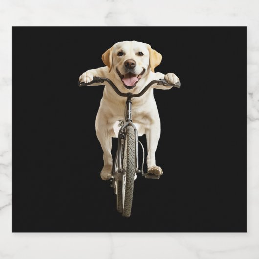 Labrador Retriever Sparkling Wijnetiket (Enkel label)