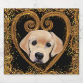 Labrador Retriever Sparkling Wijnetiket (Enkel label)