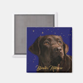Labrador Retriever Starry Sky Magneet (Voorkant / Achterkant)
