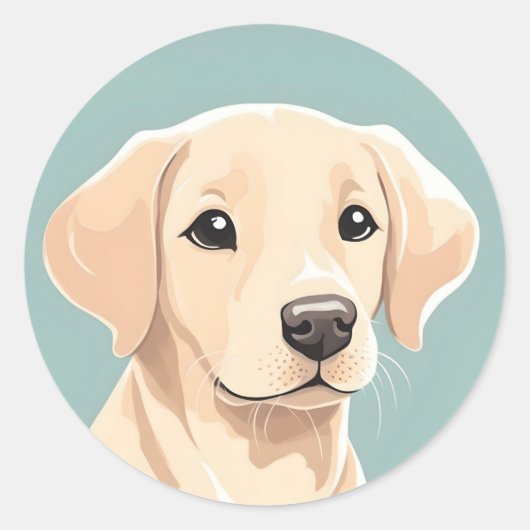 Labrador Retriever Sticker (Voorkant)