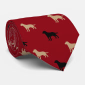 Labrador Retriever Stropdas (Opgerold)