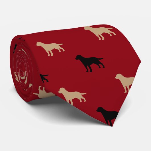 Labrador Retriever Stropdas (Opgerold)