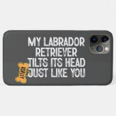 labrador retriever tilt hoofd grappig citaat hond Case-Mate iPhone case (Achterkant (horizontaal))