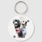 Labrador Retriever Trio - Sleutelhanger (Achterkant)
