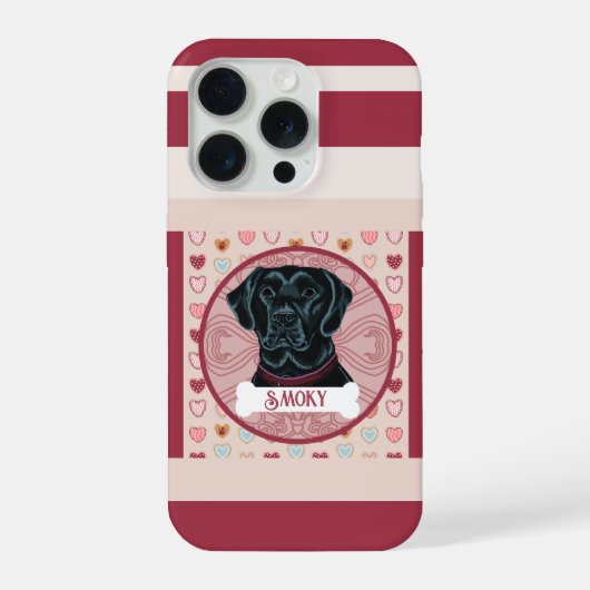 Labrador  Retriever Valentines iPhone 11 Pro Case  (Verso)
