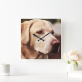 Labrador Retriever Vierkante Klok (Huis)