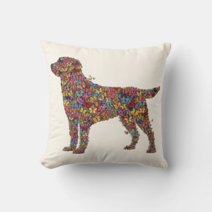 Labrador Retriever Vlindero silhouette Dog Mama Kussen