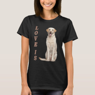 Labrador Retriever Vrouwen Mannen Kinderen Witte L T-shirt