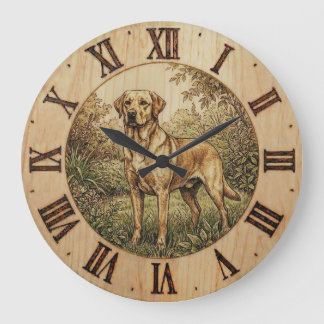 Labrador Retriever - Wandklok Grote Klok