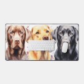 Labrador Retriever Watercolor Chiens Amoureux des  (Clavier et souris)