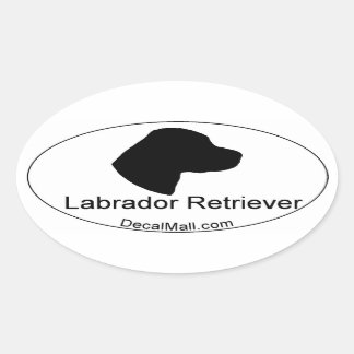 Labrador Retriever Window Decal Ovale Sticker