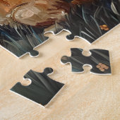 Labrador Retriever Yellow Lab Dog Sterrennacht Legpuzzel (Zijkant)