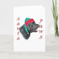 Labrador Retriever (zwart) Santa Paws