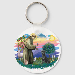 Labrador Retriever (zwart) Sleutelhanger