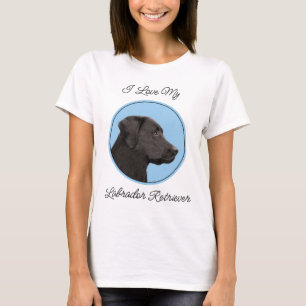 Labrador Retriever Zwarte Schilderij Originele Hon T-shirt