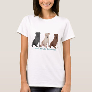 Labrador Retrievers - 3 Kleuren om van te houden T-shirt