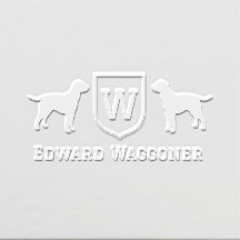 Labrador Retrievers Initiaal Monogram in Crest Naa