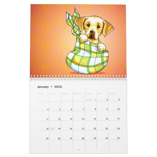 Labrador Retrievers Labs Off-Leash Art™ Vol 1 Kalender (Jan 2026)