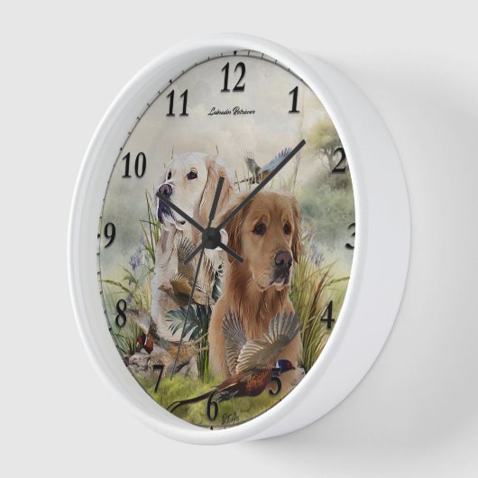 Labrador Retrievers met fazant, Art (Hoek)