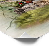 Labrador Retrievers met fazant, Art Perfect Poster (Hoek)